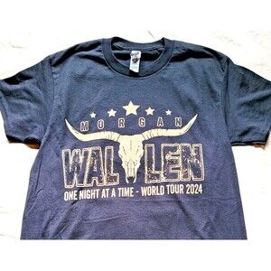 Morgan Wallen T-Shirt Mens Small 2024 One Night At A Time Tour Concert Merch